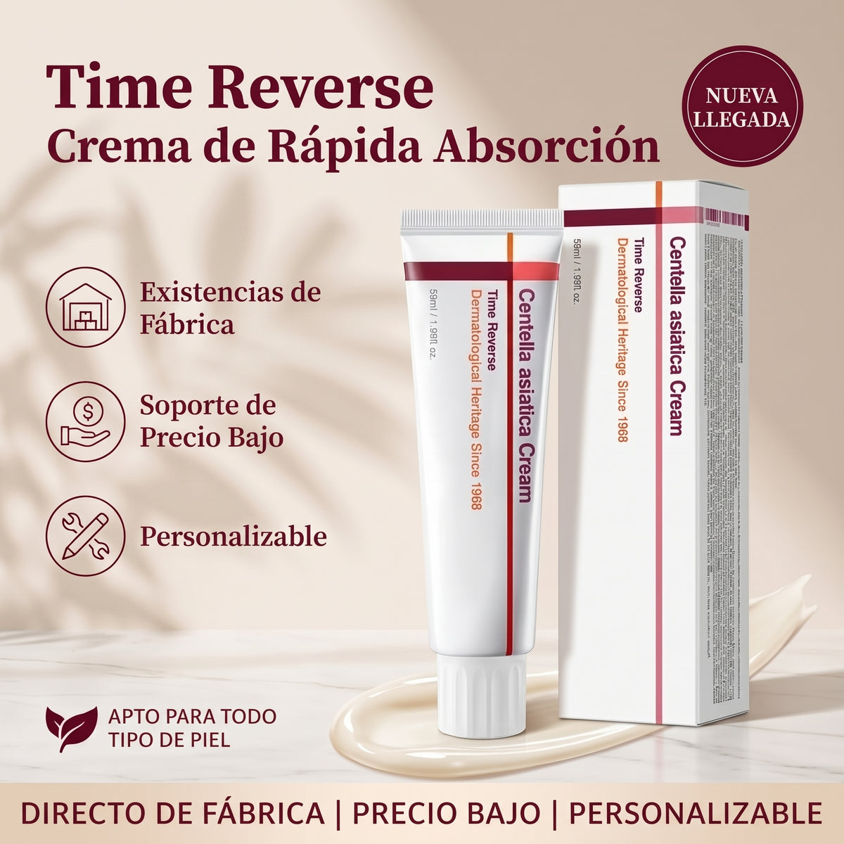 Crema Time Reverse - Absorción Rápida 50g