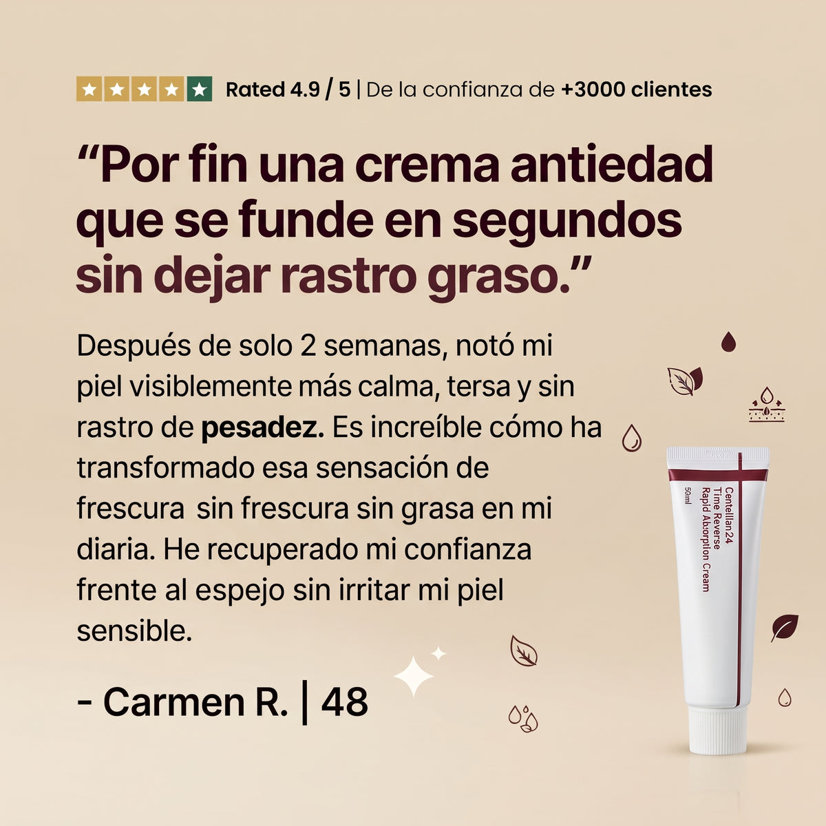 Crema Time Reverse - Absorción Rápida 50g